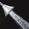 American Standard FloWise Series 1660.717.002 Shower Head, 2 gpm, 3-Spray Function, Polished Chrome, 5-1/2 in Dia 1660717.002